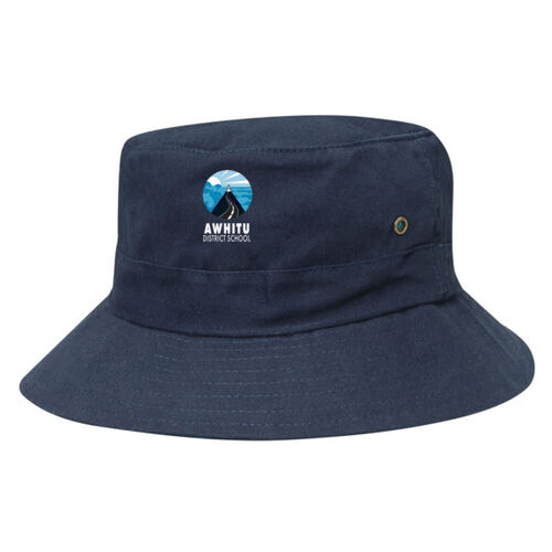 Awhitu school - Kids Twill Bucket Hat w/Toggle Thumbnail
