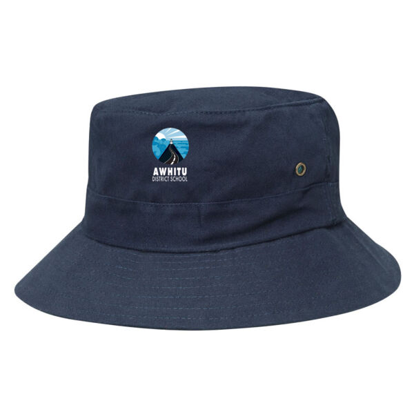 Awhitu school - Kids Twill Bucket Hat w/Toggle Thumbnail